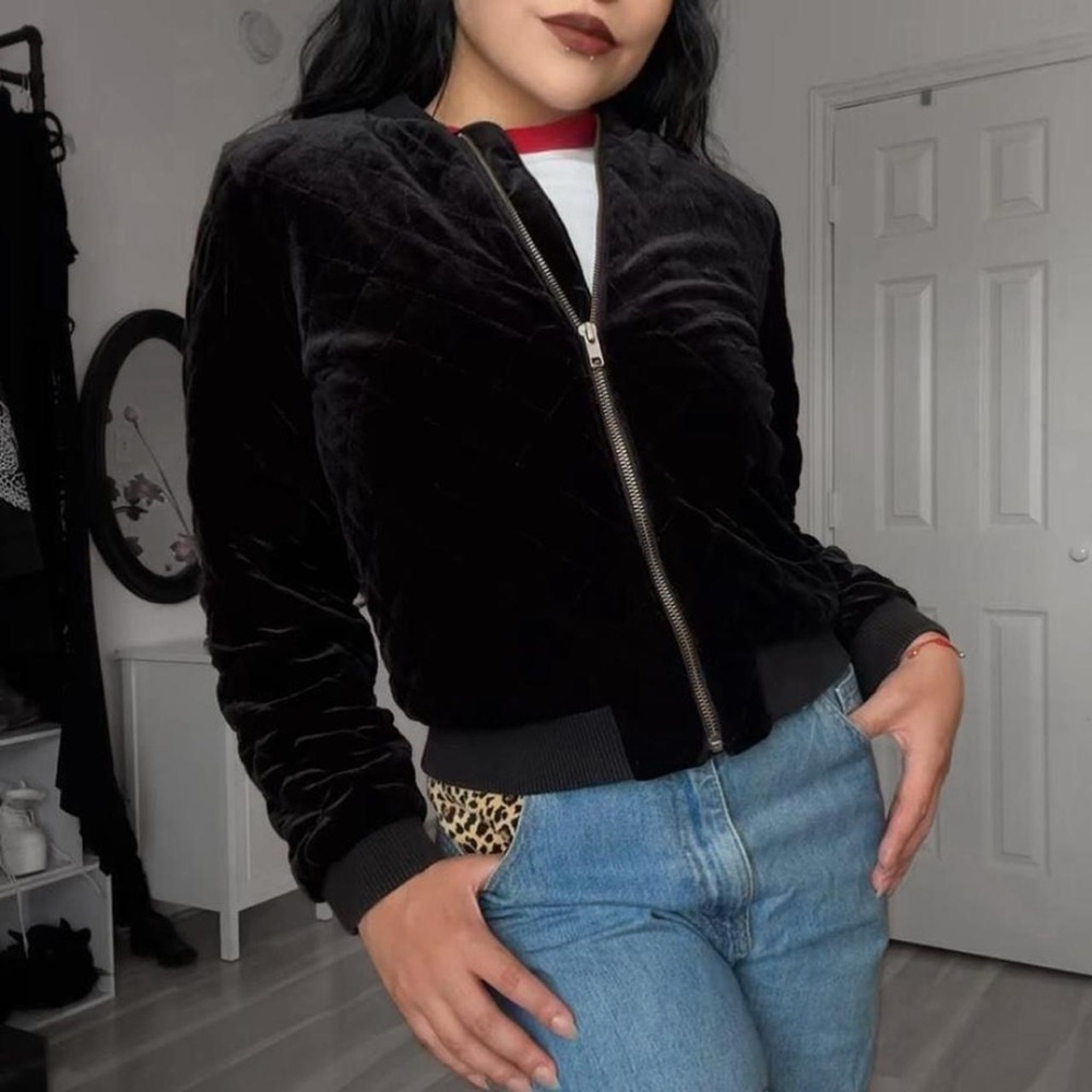 🖤 Goth Grunge Emo Bomber jacket